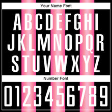 Загрузить изображение в средство просмотра галереи, Custom Black White-Pink Stripes Sports Sublimation Soccer Uniform Jersey
