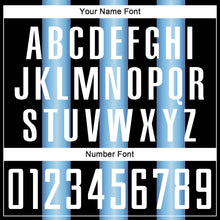 Загрузить изображение в средство просмотра галереи, Custom Black Light Blue-White Argentina Stripes Sports Sublimation Soccer Uniform Jersey
