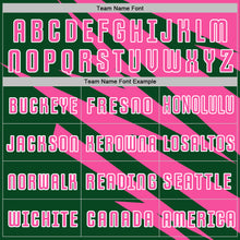 Load image into Gallery viewer, Custom Pink Green-White Abstract Line Sports Sublimation Soccer Uniform Jersey
