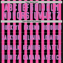 Charger l'image dans la galerie, Custom Black Pink-Light Blue Stripe Sports Sublimation Soccer Uniform Jersey
