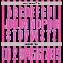 Charger l'image dans la galerie, Custom Black Pink-Light Blue Stripe Sports Sublimation Soccer Uniform Jersey
