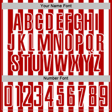 Charger l'image dans la galerie, Custom Red White Stripe Sports Sublimation Soccer Uniform Jersey
