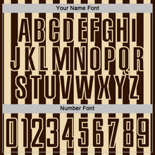 Загрузить изображение в средство просмотра галереи, Custom Brown Cream Stripe Sports Sublimation Soccer Uniform Jersey
