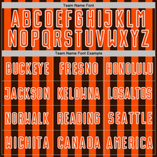 Charger l'image dans la galerie, Custom Brown Orange-White Stripe Sports Sublimation Soccer Uniform Jersey
