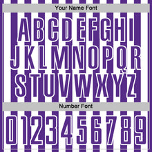 Laden Sie das Bild in den Galerie-Viewer, Custom Purple White Stripe Sports Sublimation Soccer Uniform Jersey
