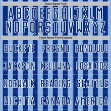 Load image into Gallery viewer, Custom Light Blue Royal-White Stripe Sports Sublimation Soccer Uniform Jersey
