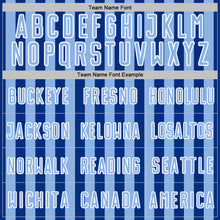 Load image into Gallery viewer, Custom Royal Light Blue-White Stripe Sports Sublimation Soccer Uniform Jersey
