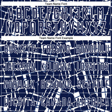 Загрузить изображение в средство просмотра галереи, Custom Navy White Abstract Line Sports Sublimation Soccer Uniform Jersey
