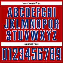 Charger l'image dans la galerie, Custom Red Royal-White Abstract Line Sports Sublimation Soccer Uniform Jersey
