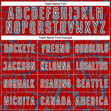 Загрузить изображение в средство просмотра галереи, Custom Red Steel Gray-White Abstract Line Sports Sublimation Soccer Uniform Jersey
