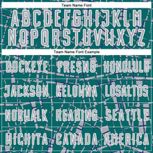 Загрузить изображение в средство просмотра галереи, Custom Teal Gray-White Abstract Line Sports Sublimation Soccer Uniform Jersey
