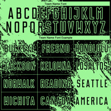 Laden Sie das Bild in den Galerie-Viewer, Custom Black Pea Green Abstract Brush Stroke Sports Sublimation Soccer Uniform Jersey
