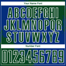 Load image into Gallery viewer, Custom Royal Green-White Abstract Brush Stroke Sports Sublimation Soccer Uniform Jersey
