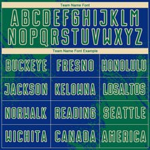 Charger l'image dans la galerie, Custom Royal Kelly Green-Cream Abstract Brush Stroke Sports Sublimation Soccer Uniform Jersey
