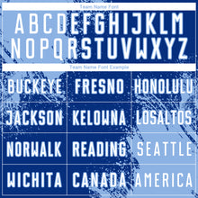 Charger l'image dans la galerie, Custom Royal White-Light Blue Abstract Brush Stroke Sports Sublimation Soccer Uniform Jersey
