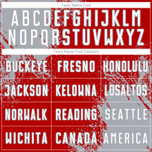 Load image into Gallery viewer, Custom Red White-Gray Abstract Brush Stroke Sports Sublimation Soccer Uniform Jersey
