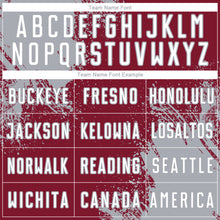 Загрузить изображение в средство просмотра галереи, Custom Crimson White-Gray Abstract Brush Stroke Sports Sublimation Soccer Uniform Jersey
