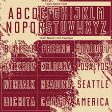 Загрузить изображение в средство просмотра галереи, Custom Crimson Cream Abstract Brush Stroke Sports Sublimation Soccer Uniform Jersey
