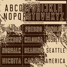 Laden Sie das Bild in den Galerie-Viewer, Custom Brown Cream Abstract Brush Stroke Sports Sublimation Soccer Uniform Jersey
