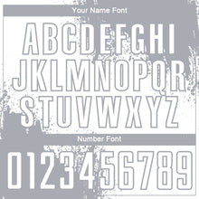 Charger l'image dans la galerie, Custom White Gray Abstract Brush Stroke Sports Sublimation Soccer Uniform Jersey
