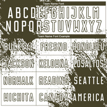 Загрузить изображение в средство просмотра галереи, Custom White Olive Abstract Brush Stroke Sports Sublimation Soccer Uniform Jersey
