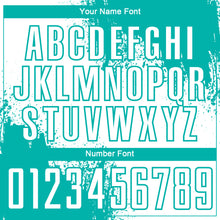 Загрузить изображение в средство просмотра галереи, Custom White Aqua Abstract Brush Stroke Sports Sublimation Soccer Uniform Jersey
