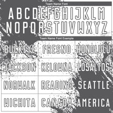 Загрузить изображение в средство просмотра галереи, Custom White Steel Gray Abstract Brush Stroke Sports Sublimation Soccer Uniform Jersey
