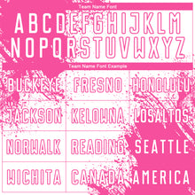 Загрузить изображение в средство просмотра галереи, Custom White Pink Abstract Brush Stroke Sports Sublimation Soccer Uniform Jersey
