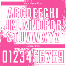 Загрузить изображение в средство просмотра галереи, Custom White Pink Abstract Brush Stroke Sports Sublimation Soccer Uniform Jersey
