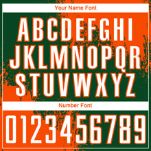 Загрузить изображение в средство просмотра галереи, Custom Green White-Orange Abstract Brush Stroke Sports Sublimation Soccer Uniform Jersey
