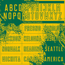 Загрузить изображение в средство просмотра галереи, Custom Yellow Kelly Green Abstract Brush Stroke Sports Sublimation Soccer Uniform Jersey
