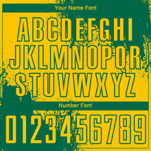 Загрузить изображение в средство просмотра галереи, Custom Yellow Kelly Green Abstract Brush Stroke Sports Sublimation Soccer Uniform Jersey
