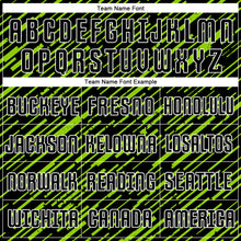 Загрузить изображение в средство просмотра галереи, Custom Black Neon Green-White Line Sports Sublimation Soccer Uniform Jersey
