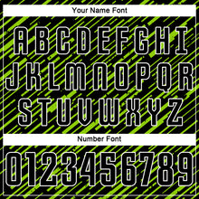 Загрузить изображение в средство просмотра галереи, Custom Black Neon Green-White Line Sports Sublimation Soccer Uniform Jersey
