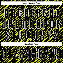 Charger l'image dans la galerie, Custom Black Neon Yellow-White Line Sports Sublimation Soccer Uniform Jersey
