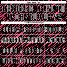 Charger l'image dans la galerie, Custom Black Neon Pink-White Line Sports Sublimation Soccer Uniform Jersey
