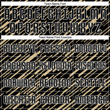 Load image into Gallery viewer, Custom Black Vegas Gold-White Line Sports Sublimation Soccer Uniform Jersey
