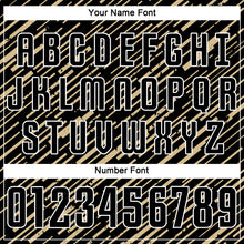 Load image into Gallery viewer, Custom Black Vegas Gold-White Line Sports Sublimation Soccer Uniform Jersey
