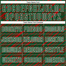 Загрузить изображение в средство просмотра галереи, Custom Green Red-White Line Sports Sublimation Soccer Uniform Jersey
