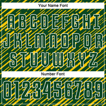 Load image into Gallery viewer, Custom Green Yellow-White Line Sports Sublimation Soccer Uniform Jersey
