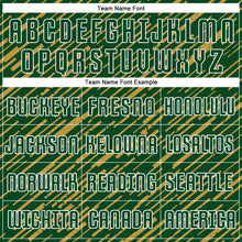 Загрузить изображение в средство просмотра галереи, Custom Green Old Gold-White Line Sports Sublimation Soccer Uniform Jersey
