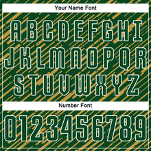 Загрузить изображение в средство просмотра галереи, Custom Green Old Gold-White Line Sports Sublimation Soccer Uniform Jersey
