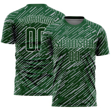 Загрузить изображение в средство просмотра галереи, Custom Green Gray-White Line Sports Sublimation Soccer Uniform Jersey
