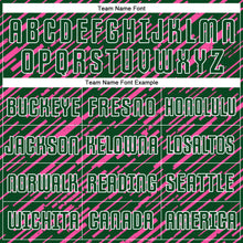 Load image into Gallery viewer, Custom Green Pink-White Line Sports Sublimation Soccer Uniform Jersey
