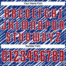 Загрузить изображение в средство просмотра галереи, Custom Royal Red-White Line Sports Sublimation Soccer Uniform Jersey
