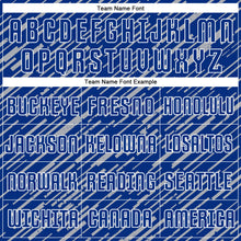 Charger l'image dans la galerie, Custom Royal Gray-White Line Sports Sublimation Soccer Uniform Jersey
