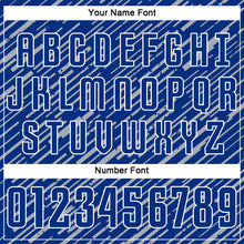 Charger l'image dans la galerie, Custom Royal Gray-White Line Sports Sublimation Soccer Uniform Jersey
