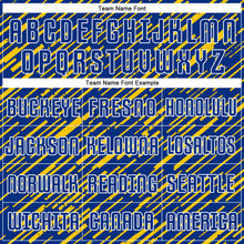 Charger l'image dans la galerie, Custom Royal Yellow-White Line Sports Sublimation Soccer Uniform Jersey
