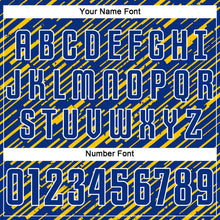 Charger l'image dans la galerie, Custom Royal Yellow-White Line Sports Sublimation Soccer Uniform Jersey
