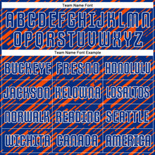 Charger l'image dans la galerie, Custom Royal Orange-White Line Sports Sublimation Soccer Uniform Jersey
